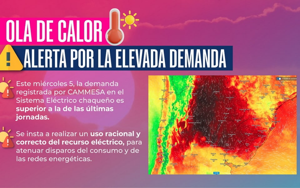 Alerta por demanda elevada de electricidad