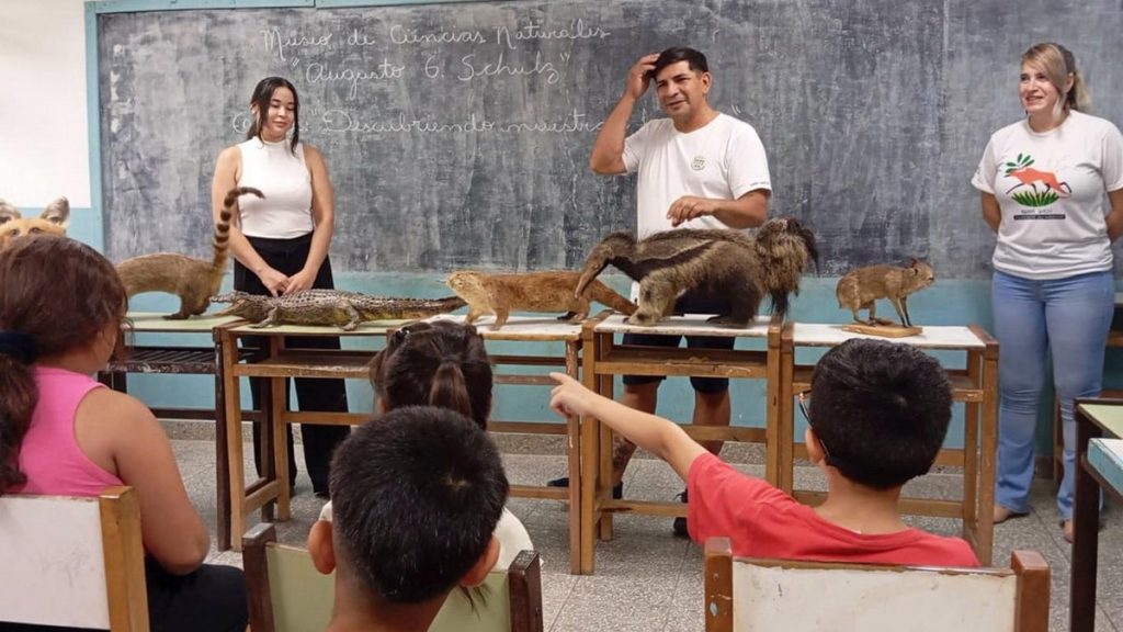 Niños chaqueños aprenden sobre fauna autóctona con el Museo "Augusto Schulz