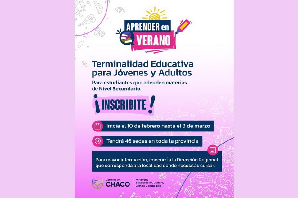 Oportunidad para terminar la secundaria