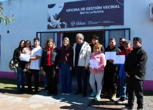 La Provincia entregó certificados RUB a familias de La Rubita