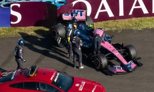Franco Colapinto chocó con su Alpine durante la FP2 en Hungría