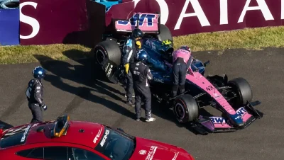Franco Colapinto chocó con su Alpine durante la FP2 en Hungría