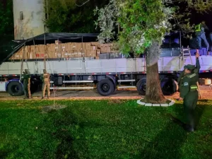 Descubren cargamento ilegal de cigarrillos en un camión que cruzaba Chaco