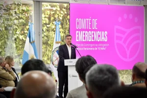 Leandro Zdero expone el plan de contingencia del Comité de Emergencias ante El Niño