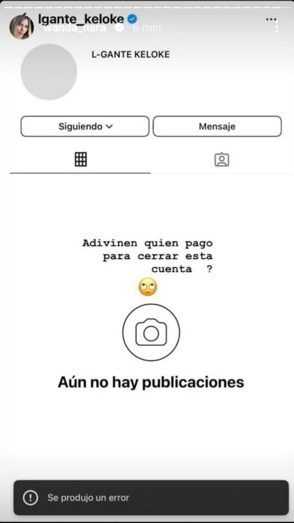 Cuenta de Instagram de L-Gante cerrada