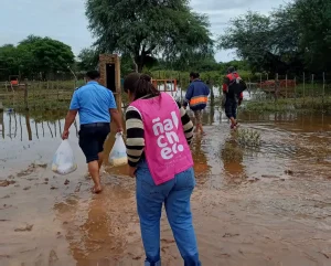 Más asistencia en El Espinillo por la emergencia hídrica