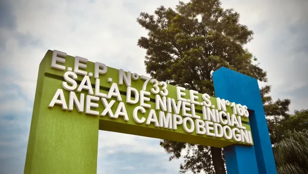 Zdero inauguró una nueva escuela en Campo Bedogni