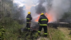 Rápida acción de bomberos evitó un incendio en el hospital de San Martín