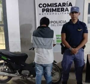 Detenido con una moto robada en el centro de Resistencia