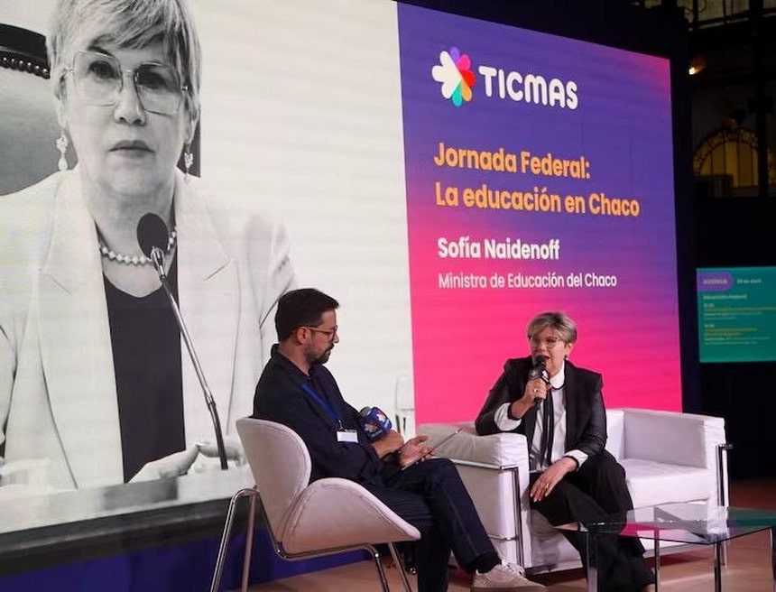 Naidenoff llevó la realidad educativa del Chaco a la Feria del Libro