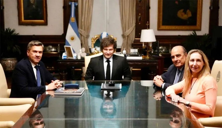 Leandro Zdero fue recibido por Milei en la Casa Rosada