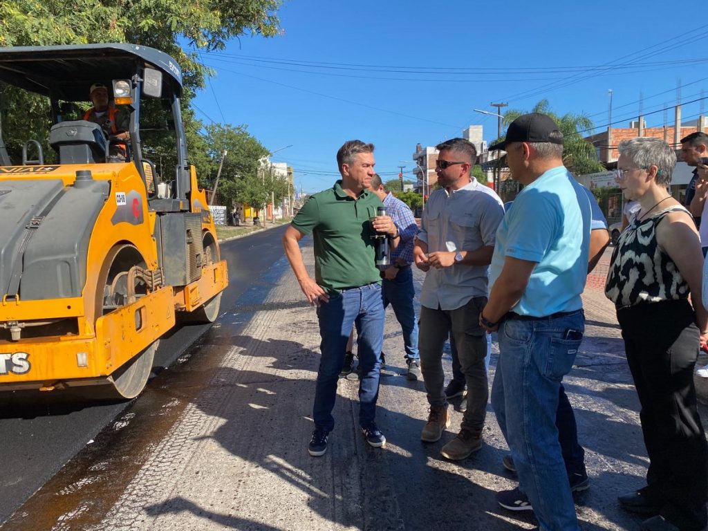 Avanzan las obras de repavimentación en la avenida 9 de Julio