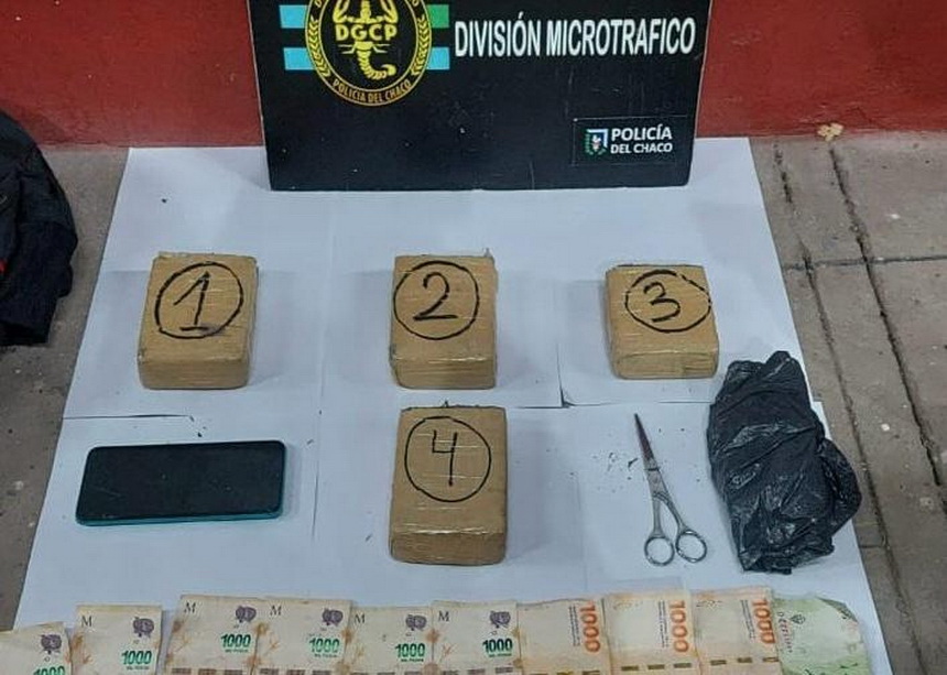 Chaco: secuestran más de $7 millones y droga en dos operativos