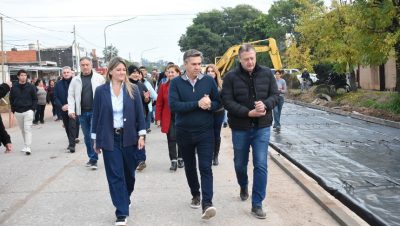 Zdero supervisó obras clave en la avenida 9 de Julio