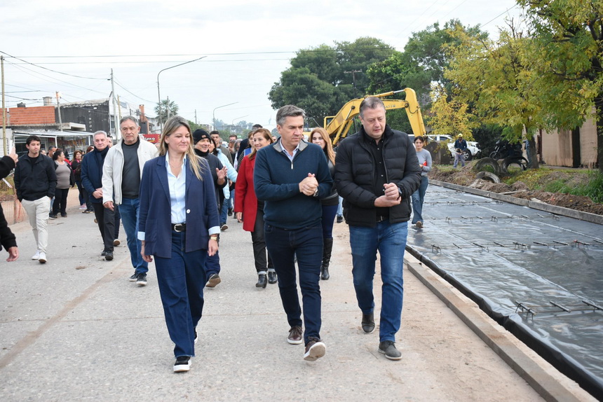 Zdero supervisó obras clave en la avenida 9 de Julio