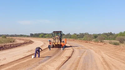 La Ruta 9 suma trabajos de pavimento y drenaje en El Impenetrable