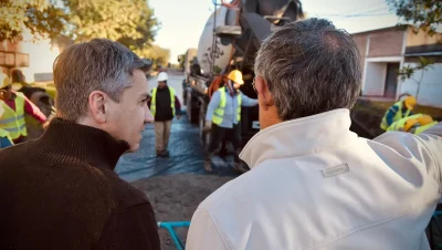 Continúan las obras de pavimento en barrios del norte de Resistencia