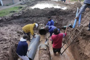 Sameep finalizó la reparación en avenida Las Piedras y recupera el servicio