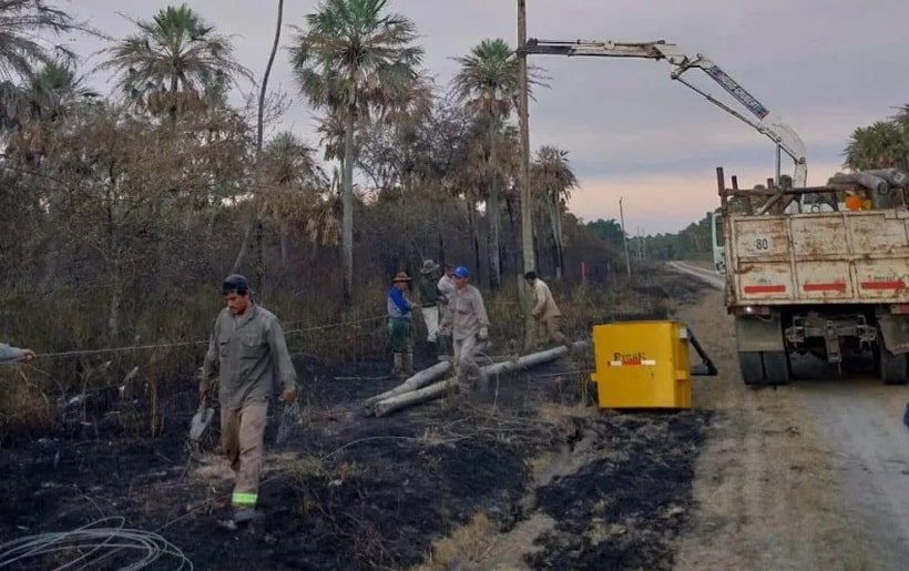 Incendios rurales golpean a Secheep y comprometen el servicio eléctrico