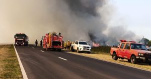 Incendio rural en Basail: Secheep trabaja para restablecer el servicio eléctrico