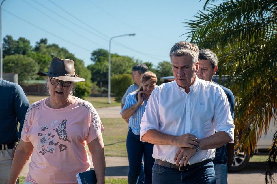 Leandro Zdero visita Frigoporc en General Vedia